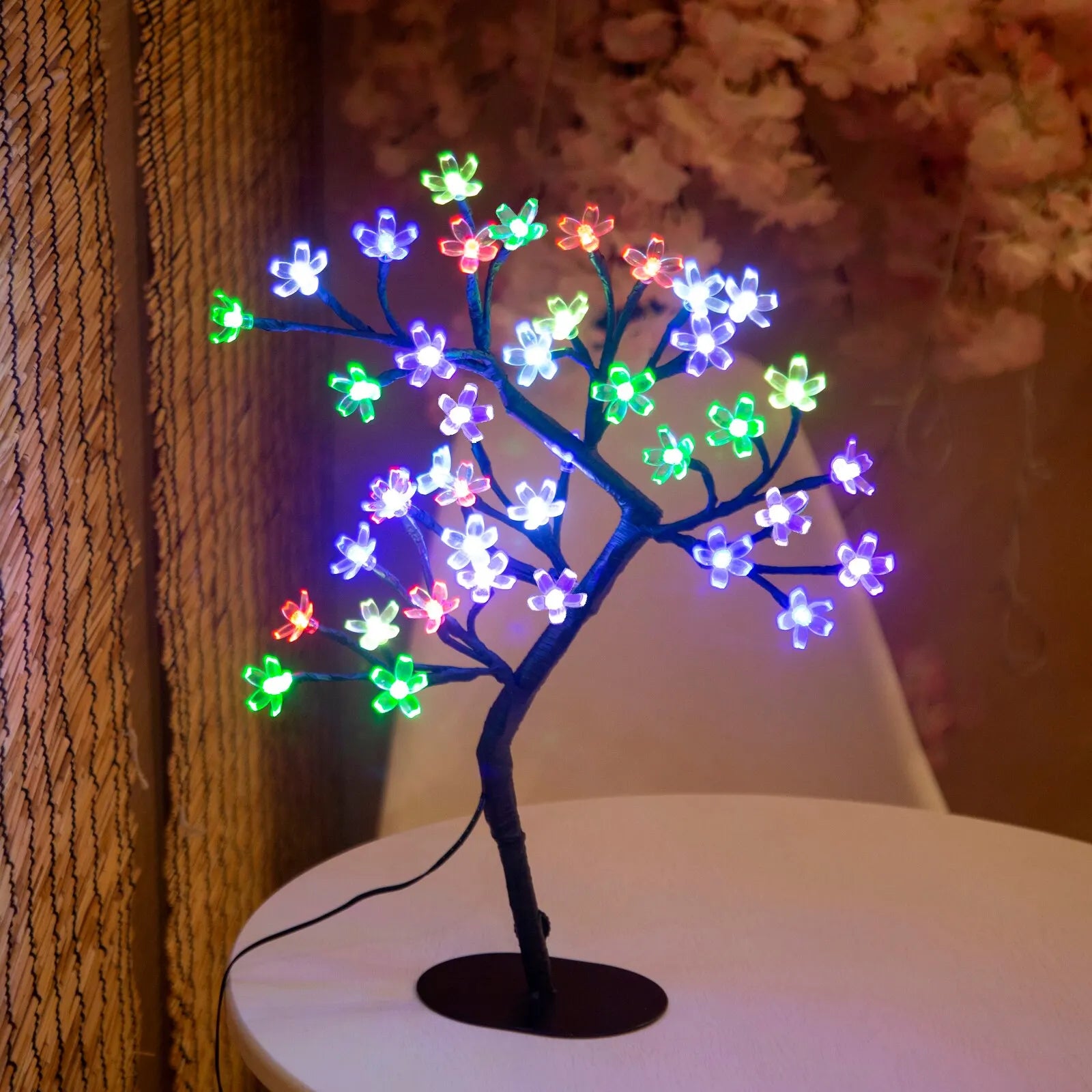 Lampe Bonsaï Fleurs LED USB