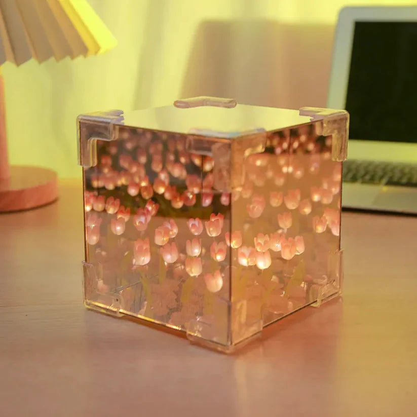 Cube Tulipe 3D Veilleuse DIY