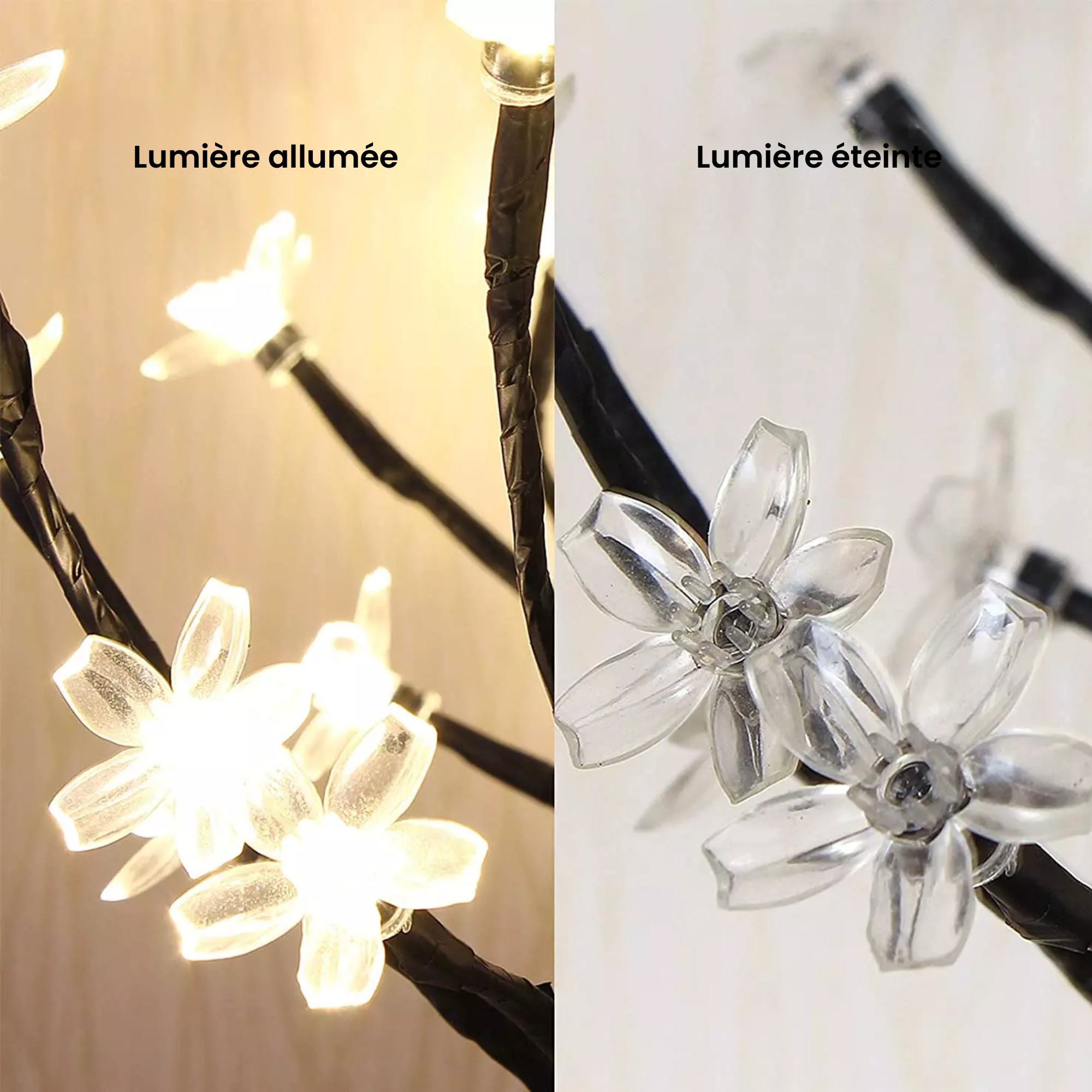 Lampe Bonsaï Fleurs LED USB